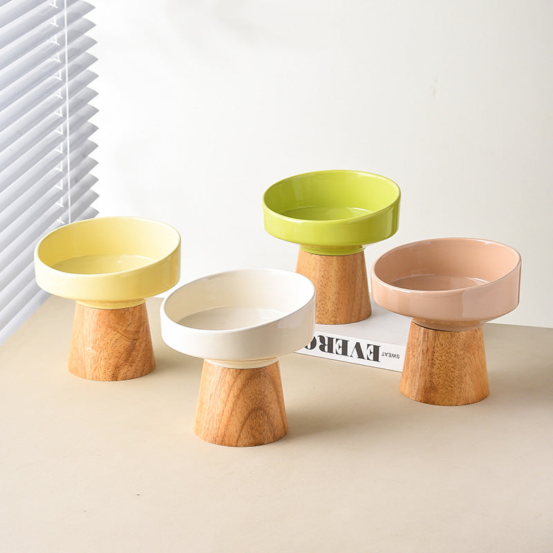 Elevate Your Pet's Dining Experience with Our Ceramic Elevated Pet Food and Water Bowl Dish